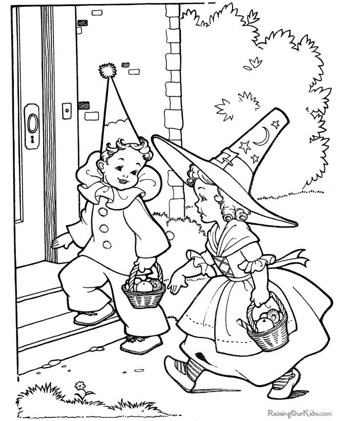 Free Printable Halloween Coloring Pages For Older Kids
 17 Best images about VINTAGE COLORING BOOKS on Pinterest