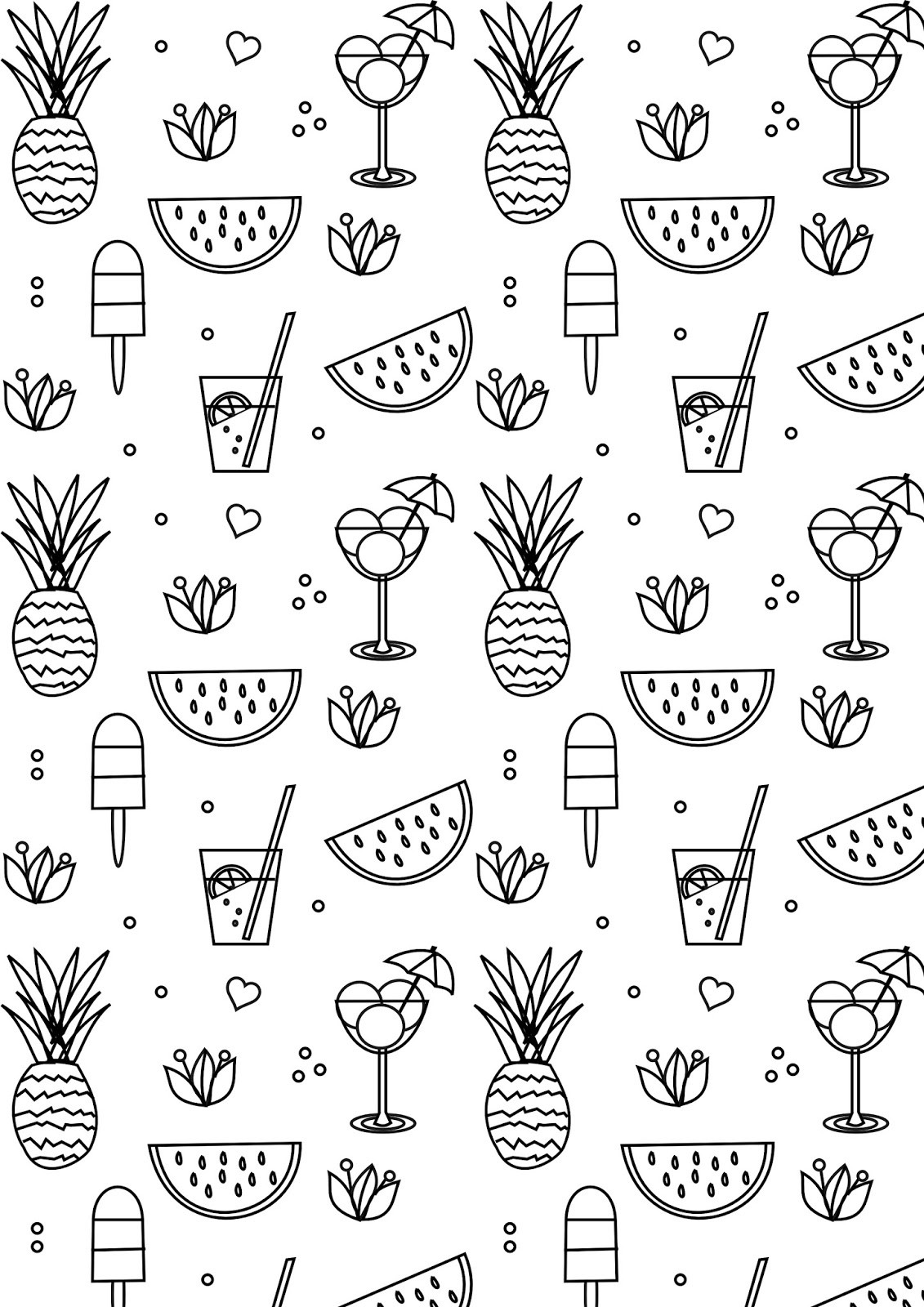 Free Printable Summer Coloring Pages
 Free printable summer coloring page ausdruckbare