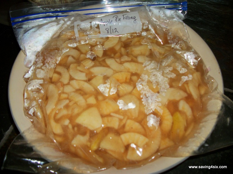 Freezer Apple Pie Filling
 Freezing Apple Pie Filling