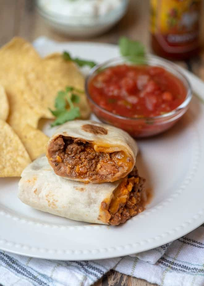 Freezer Bean Burritos
 Freezer Friendly Beef and Bean Burritos