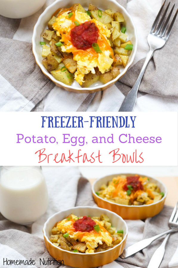 Freezer Breakfast Bowls
 Freezer Friendly Potato and Egg Breakfast Bowls Homemade