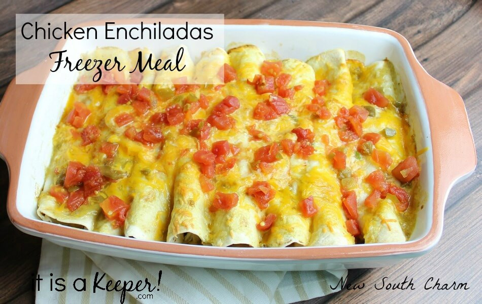 Freezer Chicken Enchiladas
 Chicken Enchiladas Freezer Meal