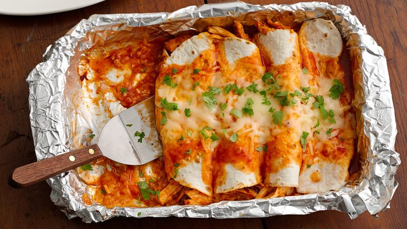 Freezer Chicken Enchiladas
 Freezer Chicken and Adobo Enchiladas recipe from Betty Crocker