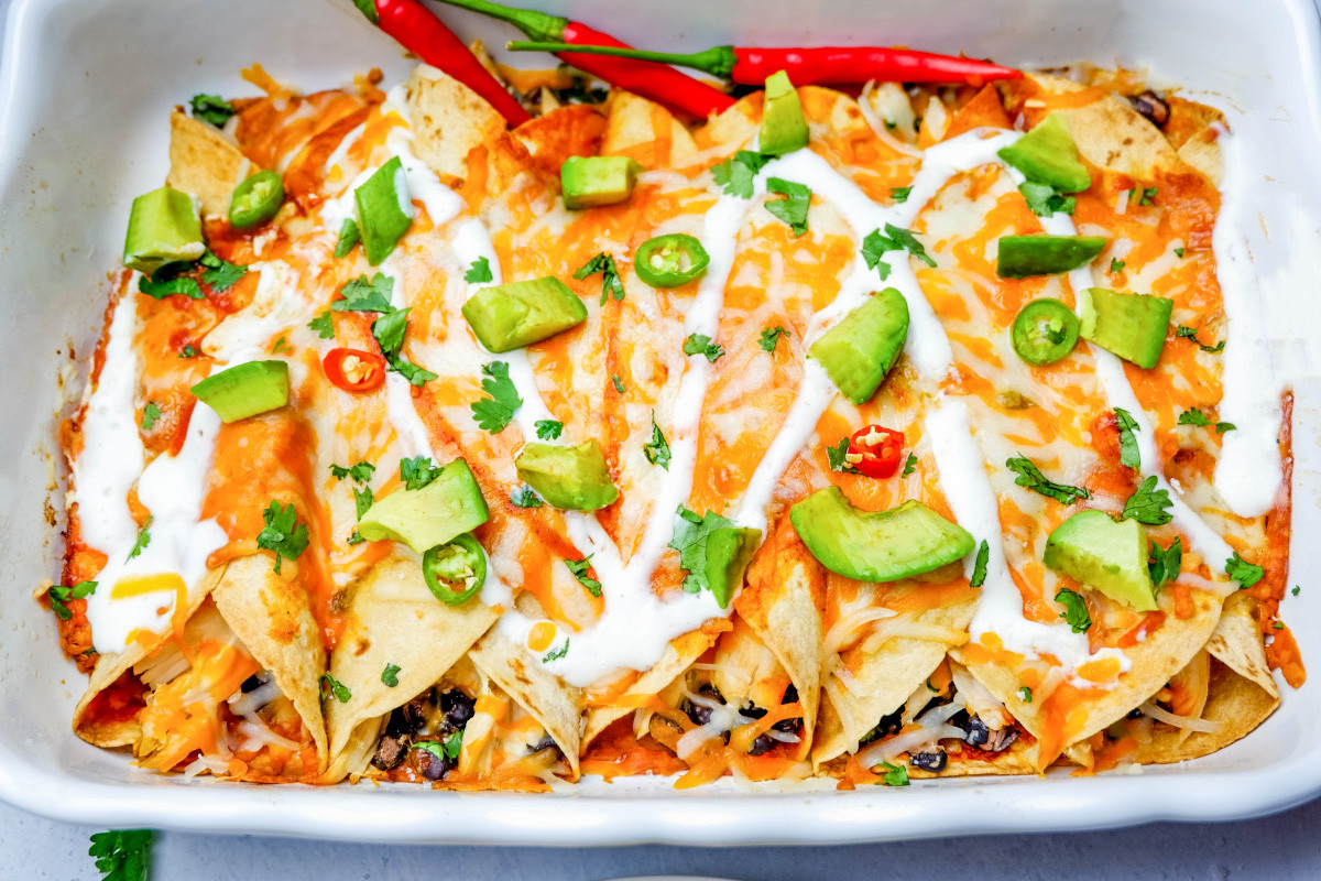 Freezer Chicken Enchiladas
 Freezer Friendly Cheesy Chicken Enchiladas Recipe