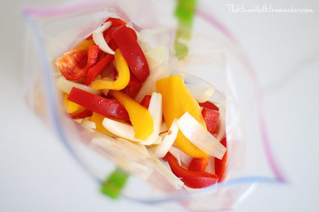 Freezer Chicken Fajitas
 Freezer to Crockpot Chicken Fajitas