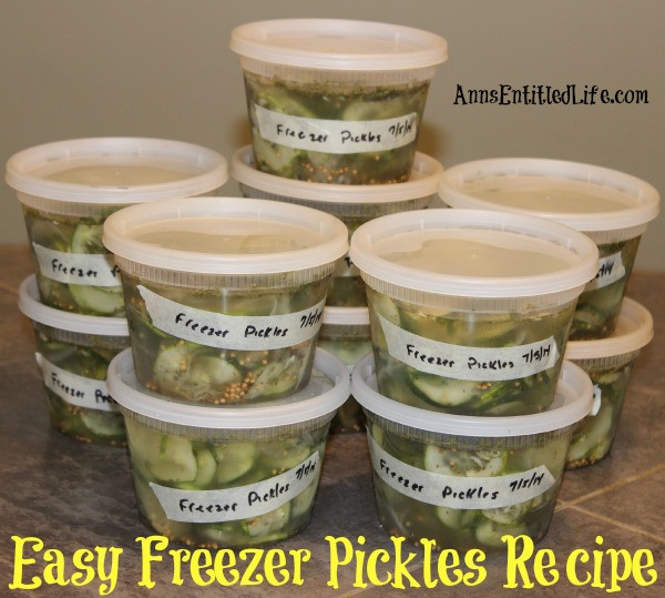 Freezer Dill Pickles
 Easy Freezer Pickles Recipe