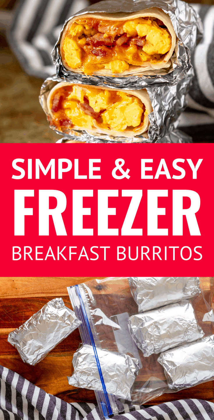 Freezer Egg Burritos
 Simple and Easy Ham Egg & Cheese Freezer Breakfast Burritos