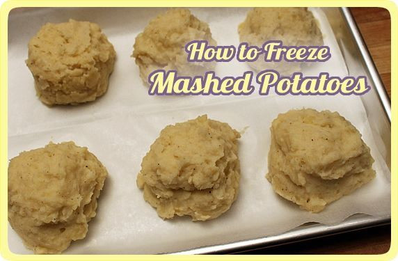 Freezing Mashed Potatoes
 Riches to Rags by Dori How to Freeze Mashed Potatoes