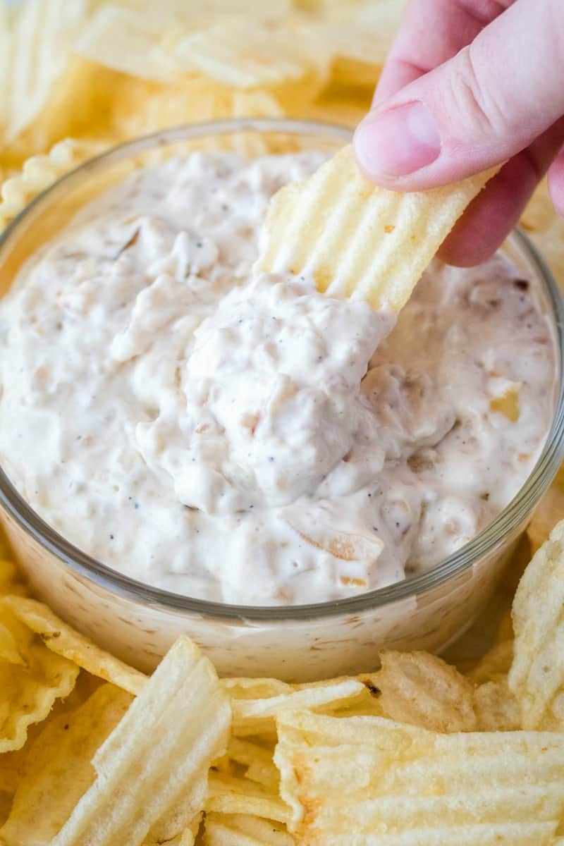 French Onion Dip Recipe
 French ion Dip • Bread Booze Bacon