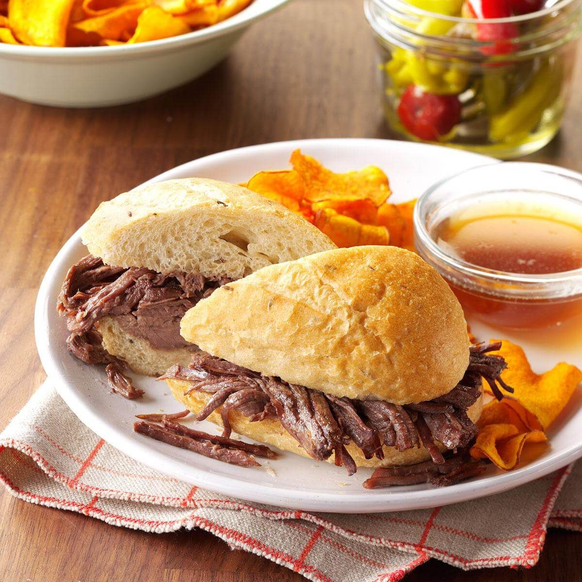 French Sandwich Recipes
 French Dip Sandwiches Recipe