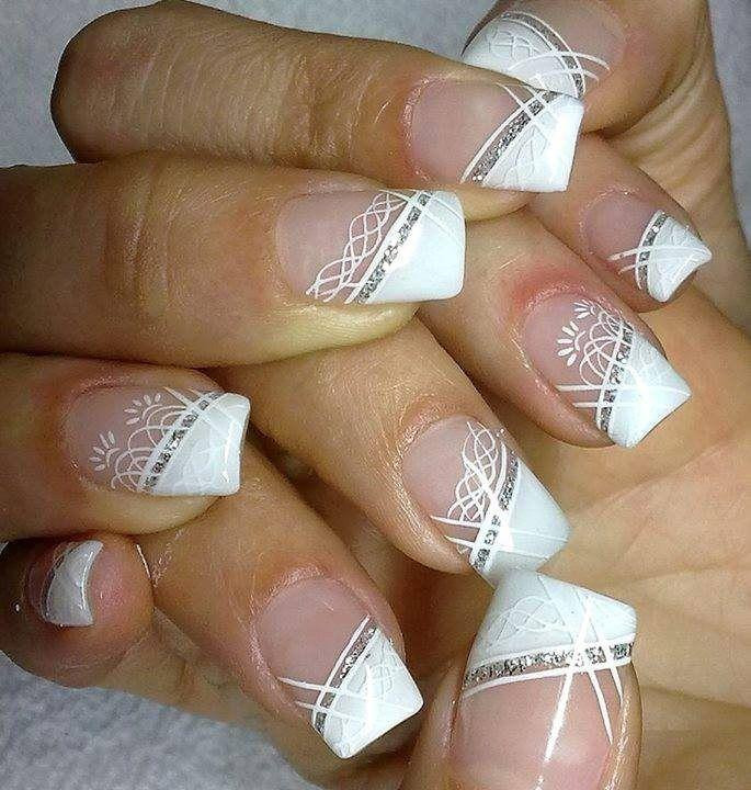 French Tip Nail Designs For Wedding
 35 Most Beautiful Wedding Lace Nail Art Designs