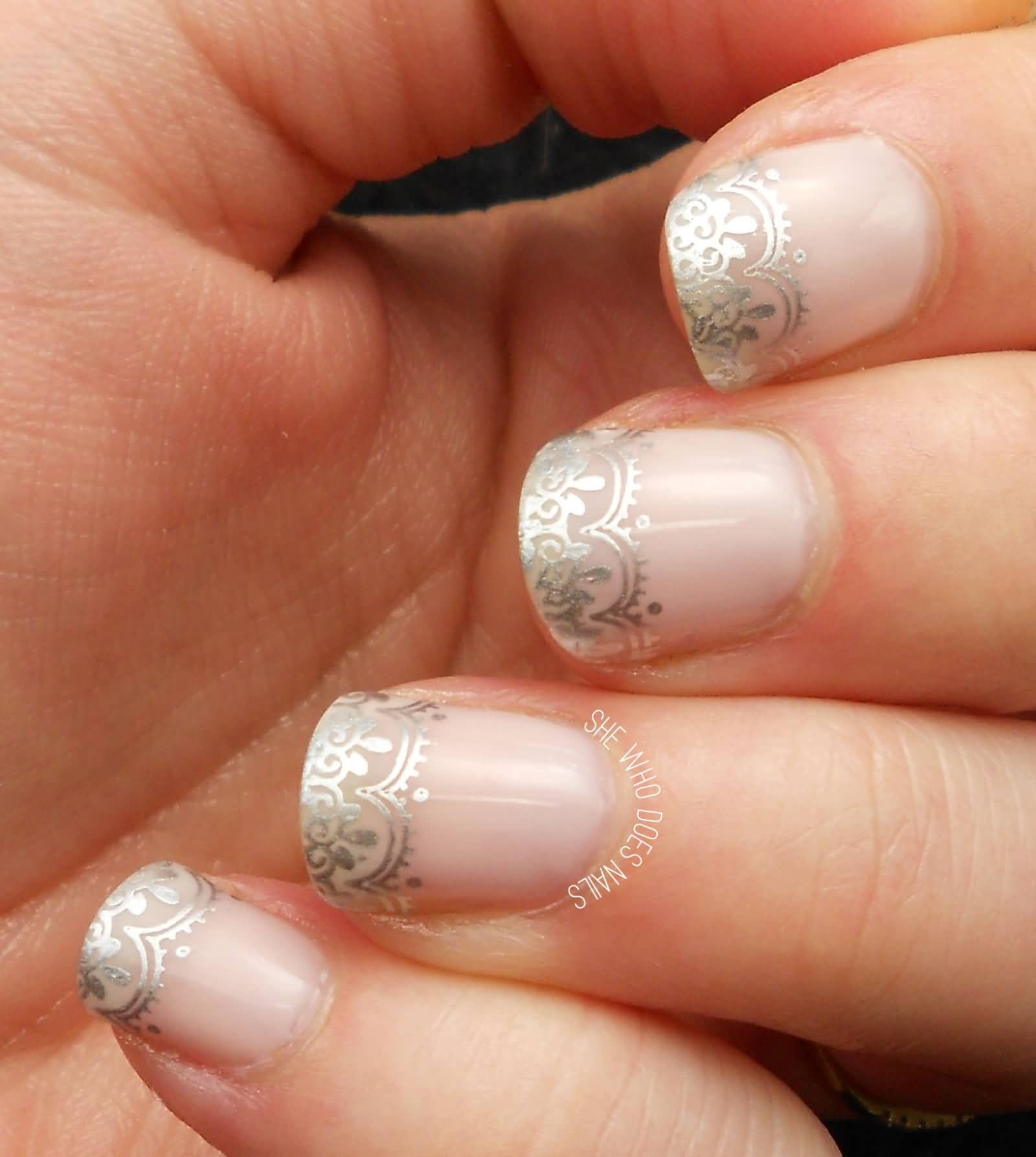 French Tip Nail Designs For Wedding
 35 Most Beautiful Wedding Lace Nail Art Designs