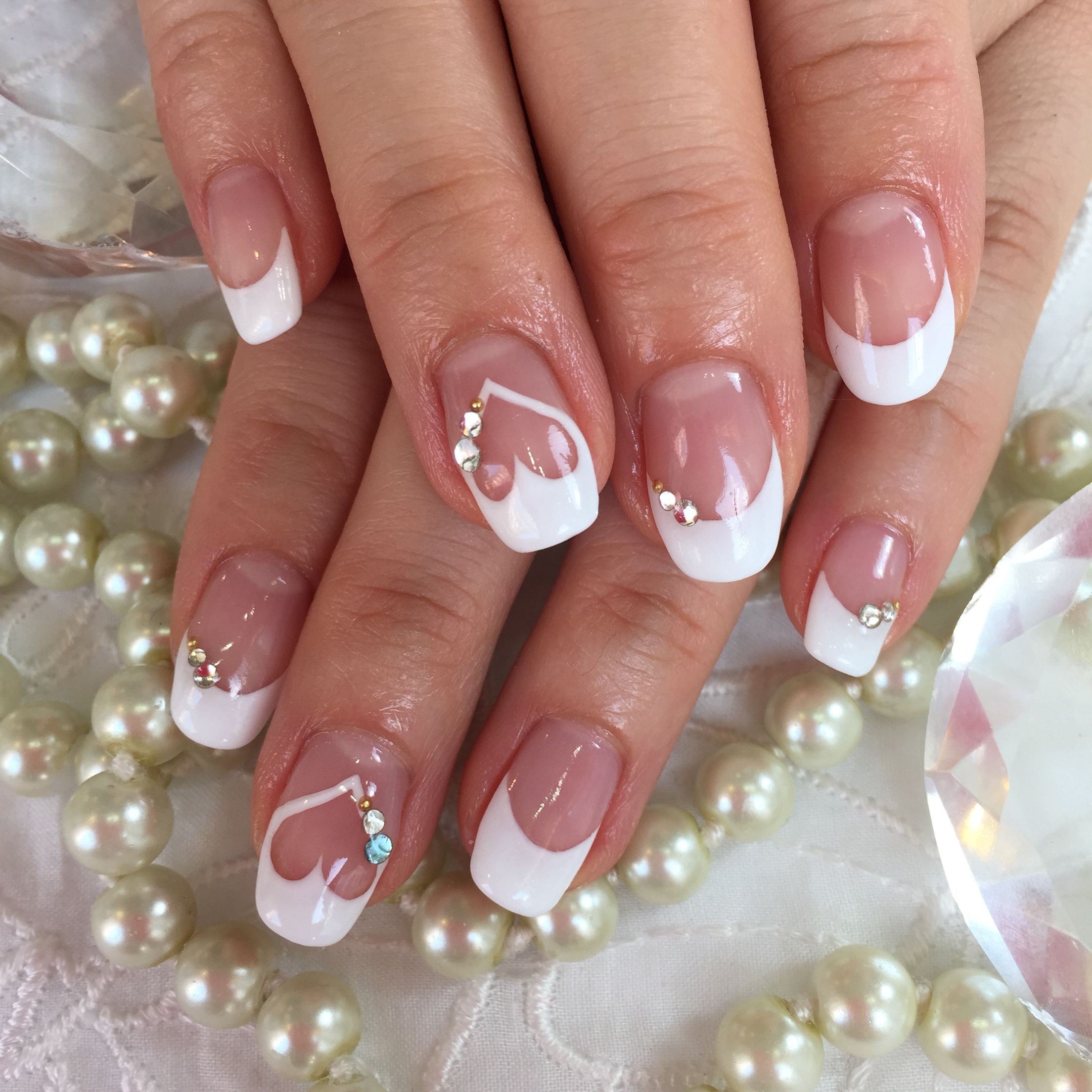 French Tip Nail Designs For Wedding
 this is my real wedding nail