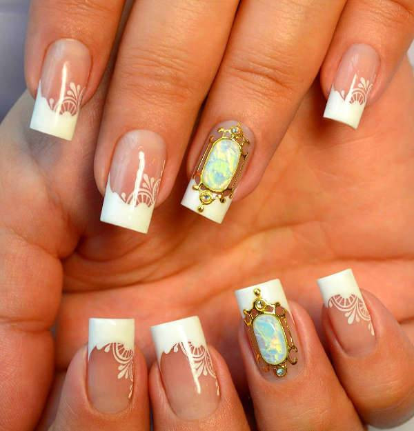 French Tip Nail Designs For Wedding
 10 Wedding Nail Designs Ideas