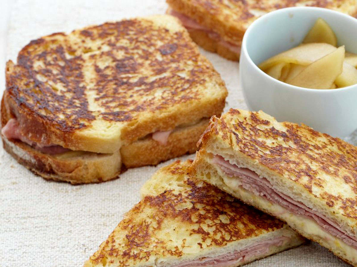 French Toast Sandwich
 Ham and Gruyère French Toast Sandwiches Recipe Jesse