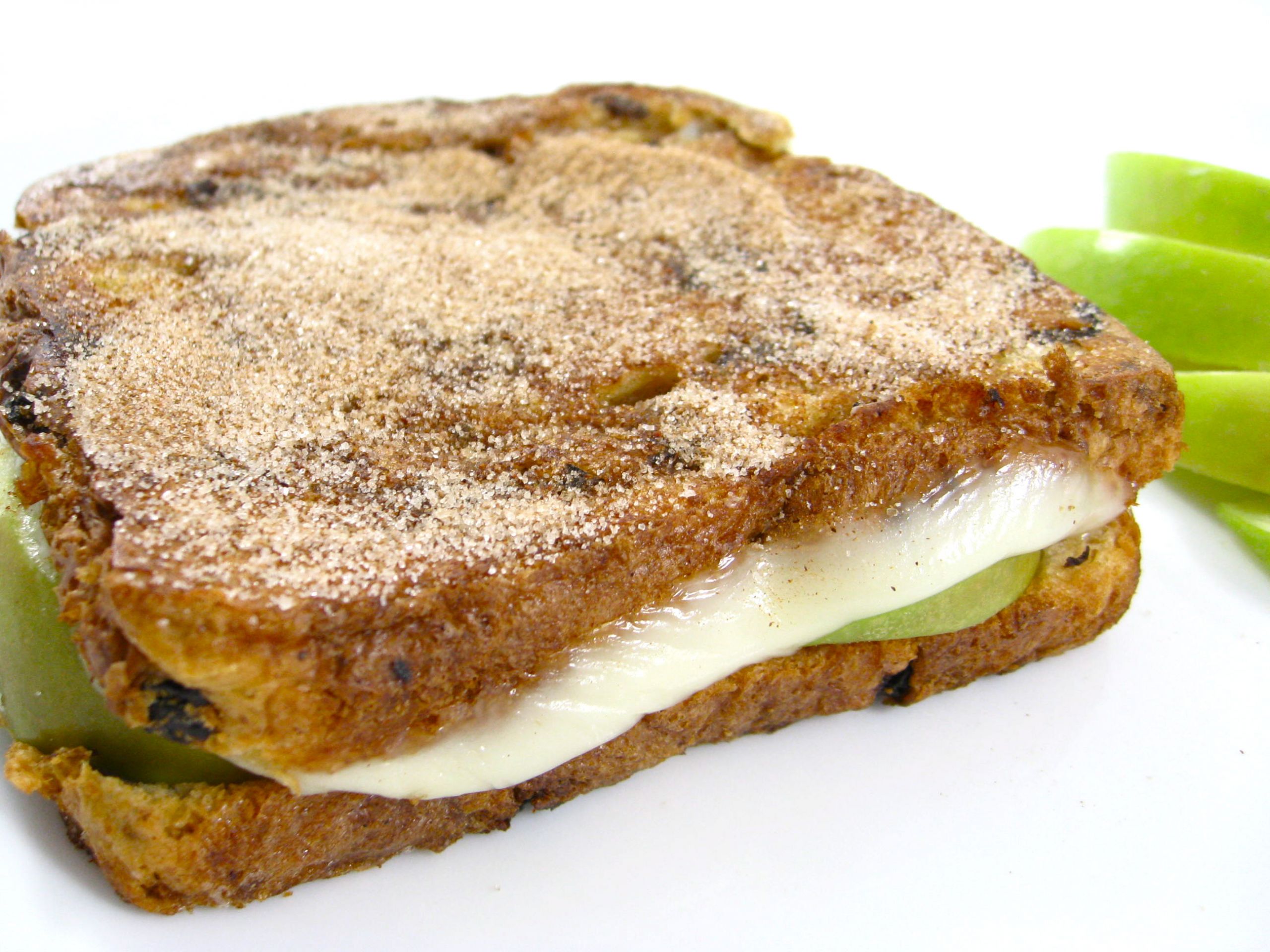 French Toast Sandwich
 A Decadent and Skinny Apple Cheese Stuffed French Toast