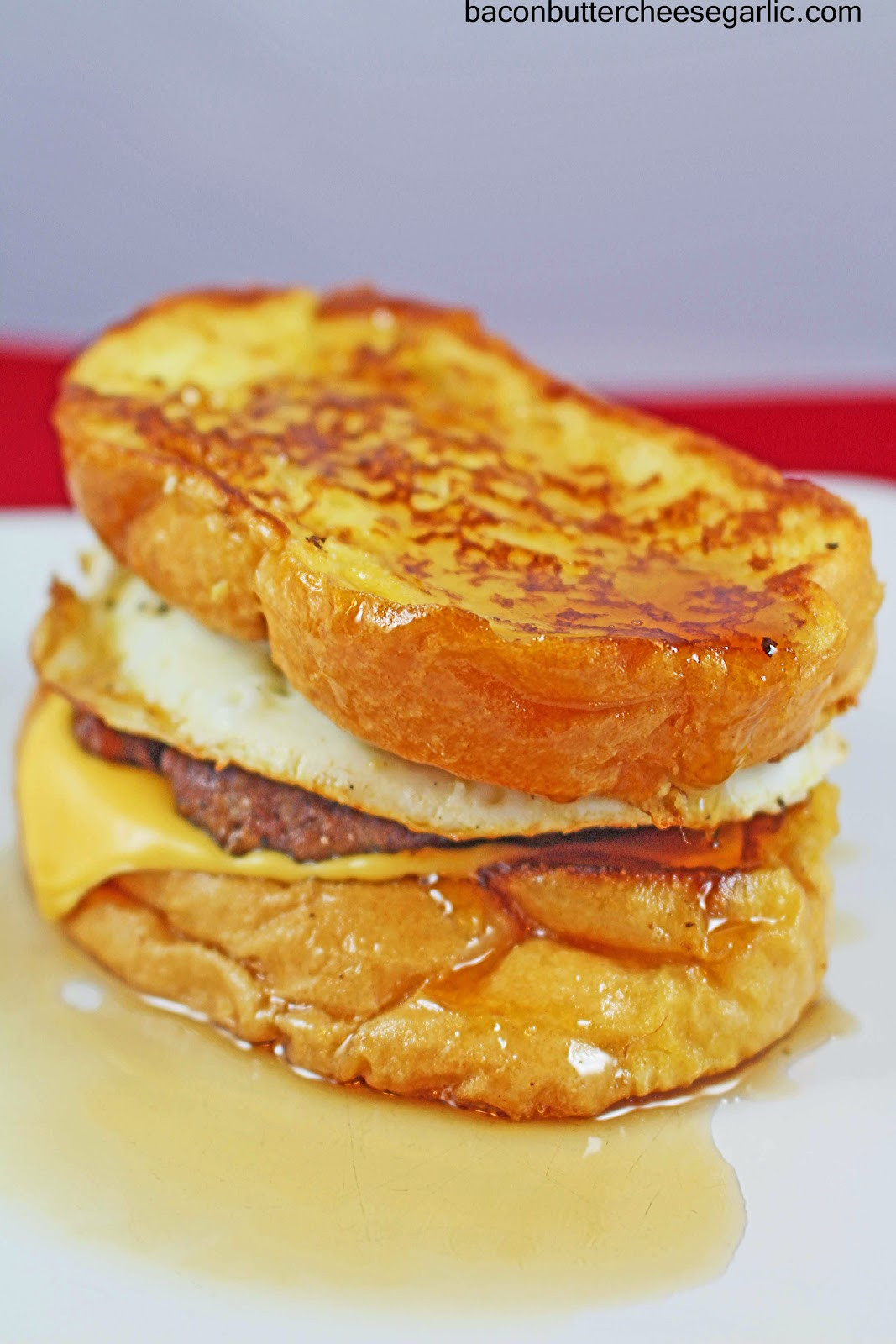 French Toast Sandwich
 Bacon Butter Cheese & Garlic French Toast Sandwiches