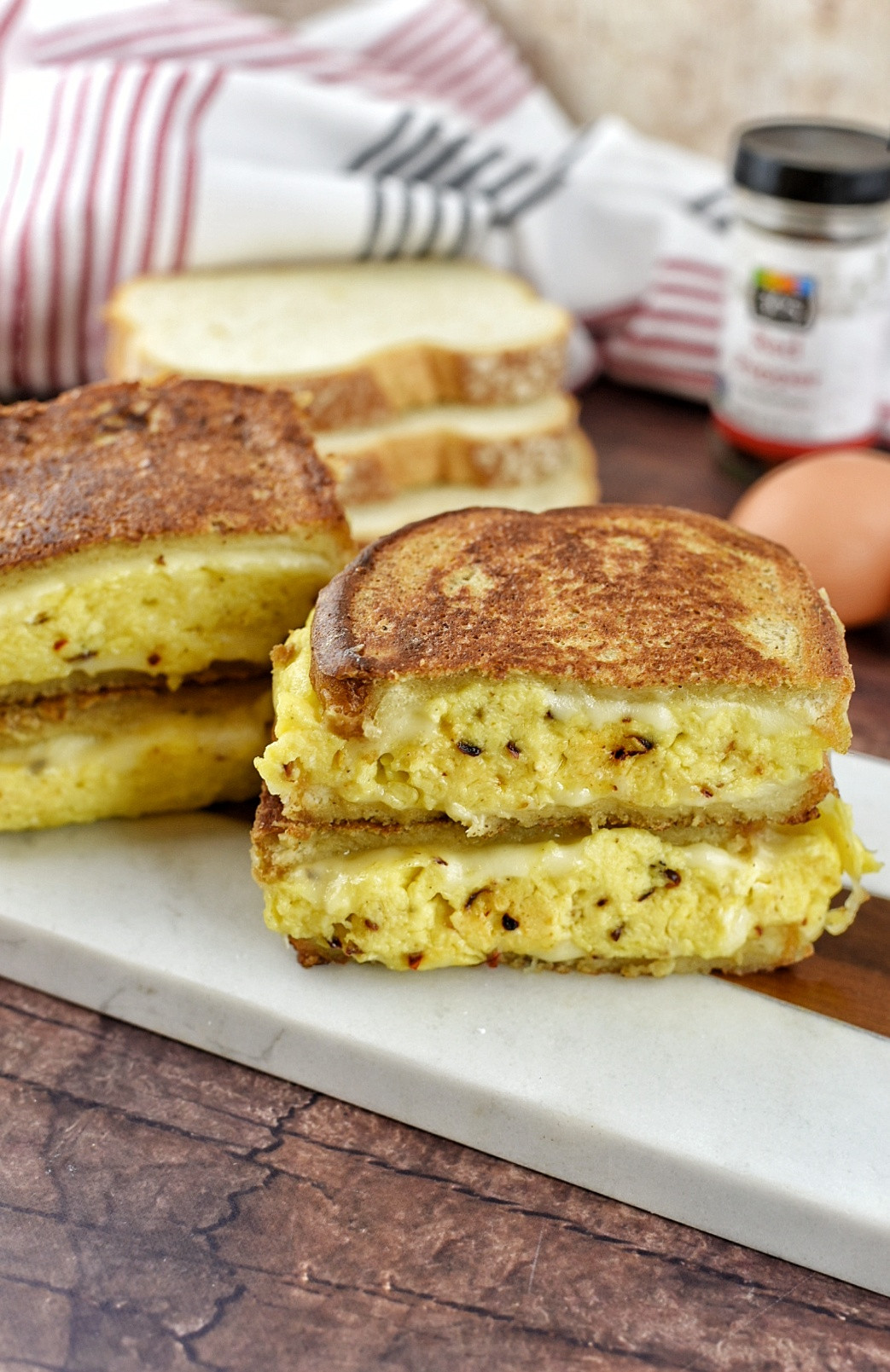 French Toast Sandwich
 French Toast Egg & Cheese Breakfast Sandwich