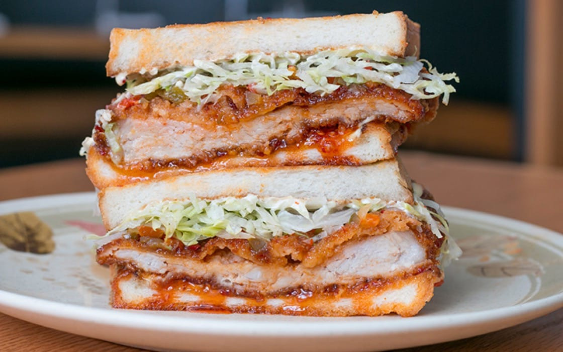 Fried Pork Sandwiches
 Recipe Sticky Fried Pork Chop Sandwich