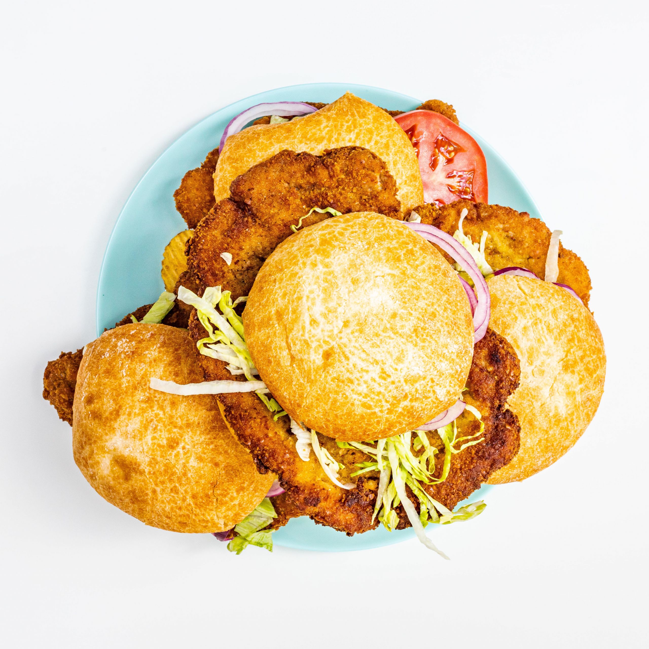 Fried Pork Sandwiches
 Fried Pork Tenderloin Sandwiches—temps and all