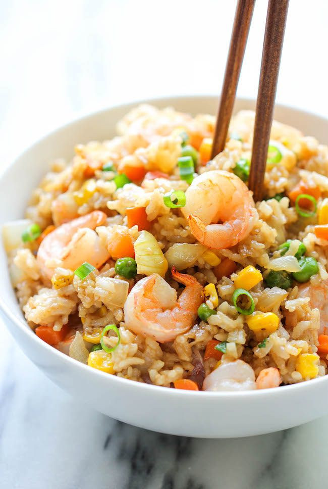 Fried Rice With Shrimp
 17 Scrumptiously Tempting Recipes You Can Eat For Just