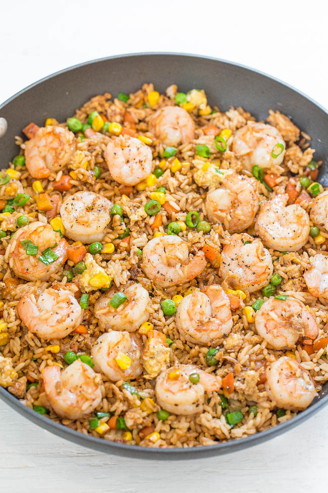 Fried Rice With Shrimp
 Easy Better Than Takeout Shrimp Fried Rice Averie Cooks