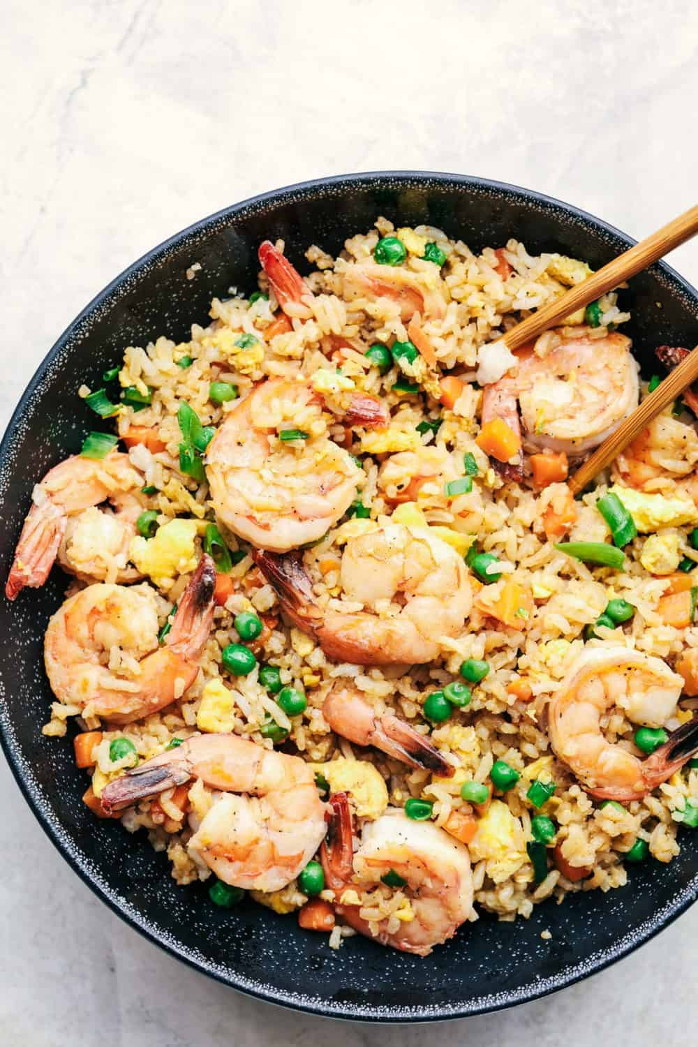 Fried Rice With Shrimp
 Better than Takeout Shrimp Fried Rice
