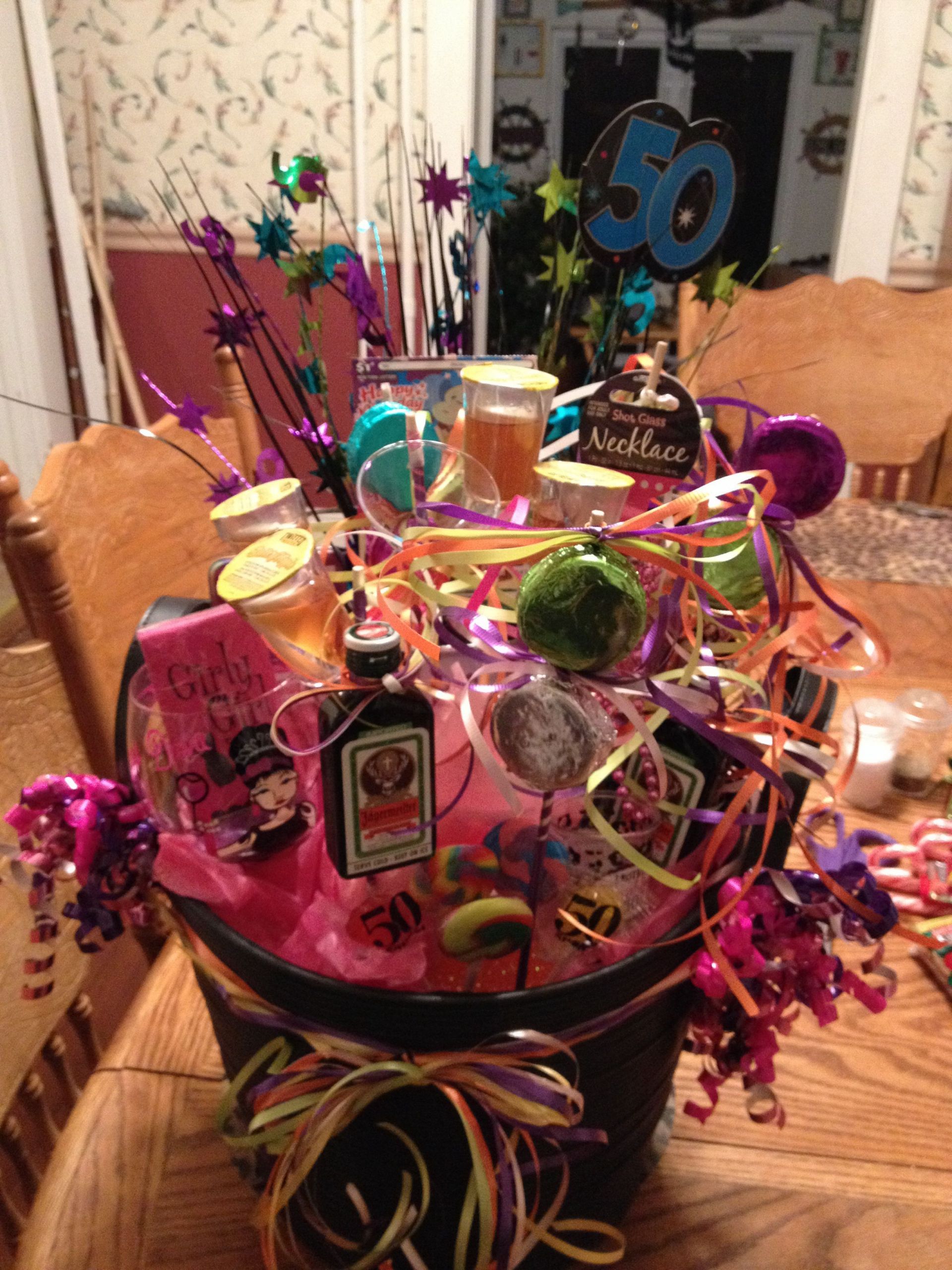 Friend 50Th Birthday Gift Ideas
 50th birthday basket