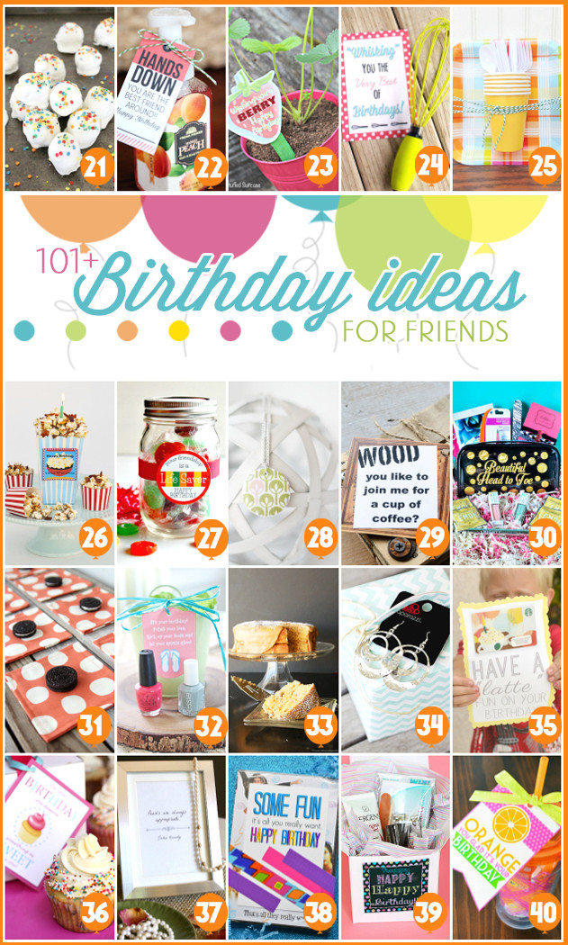 Friend Birthday Gift Ideas
 101 Creative & Inexpensive Birthday Gift Ideas
