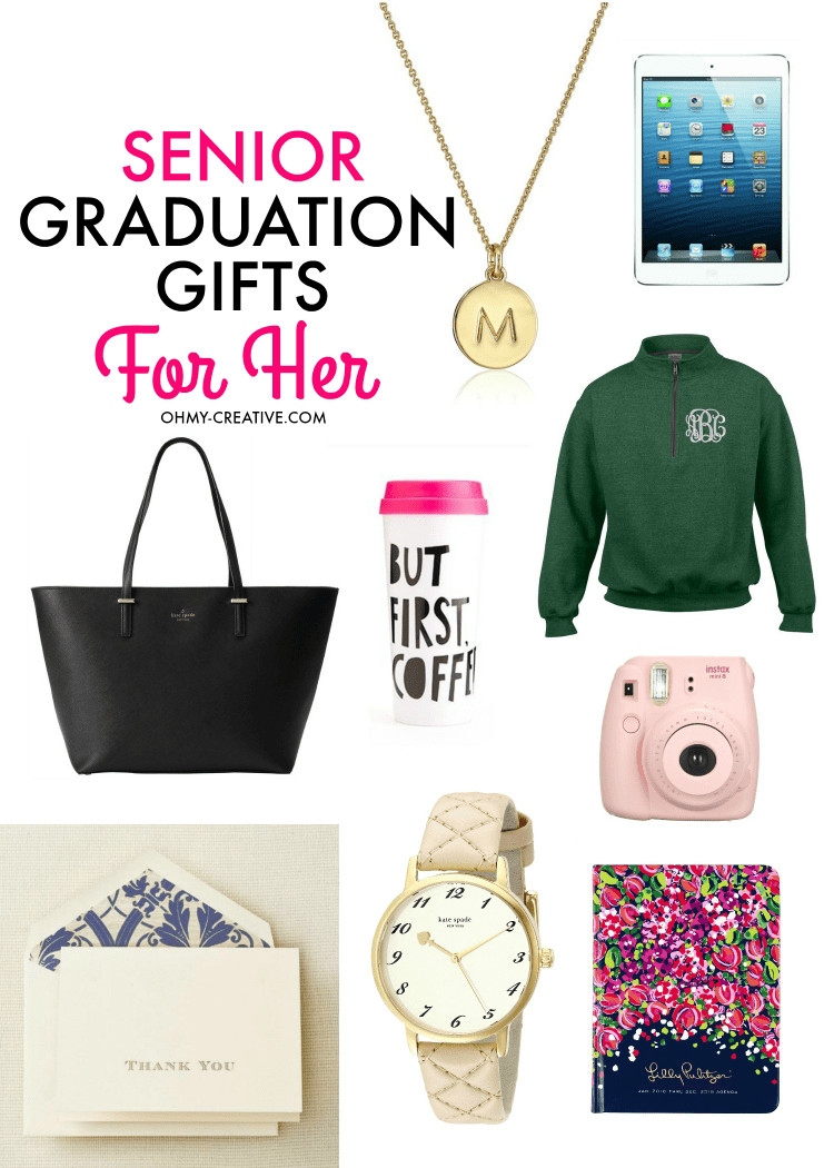 Friend Graduation Gift Ideas
 Senior Graduation Gifts for Her Oh My Creative