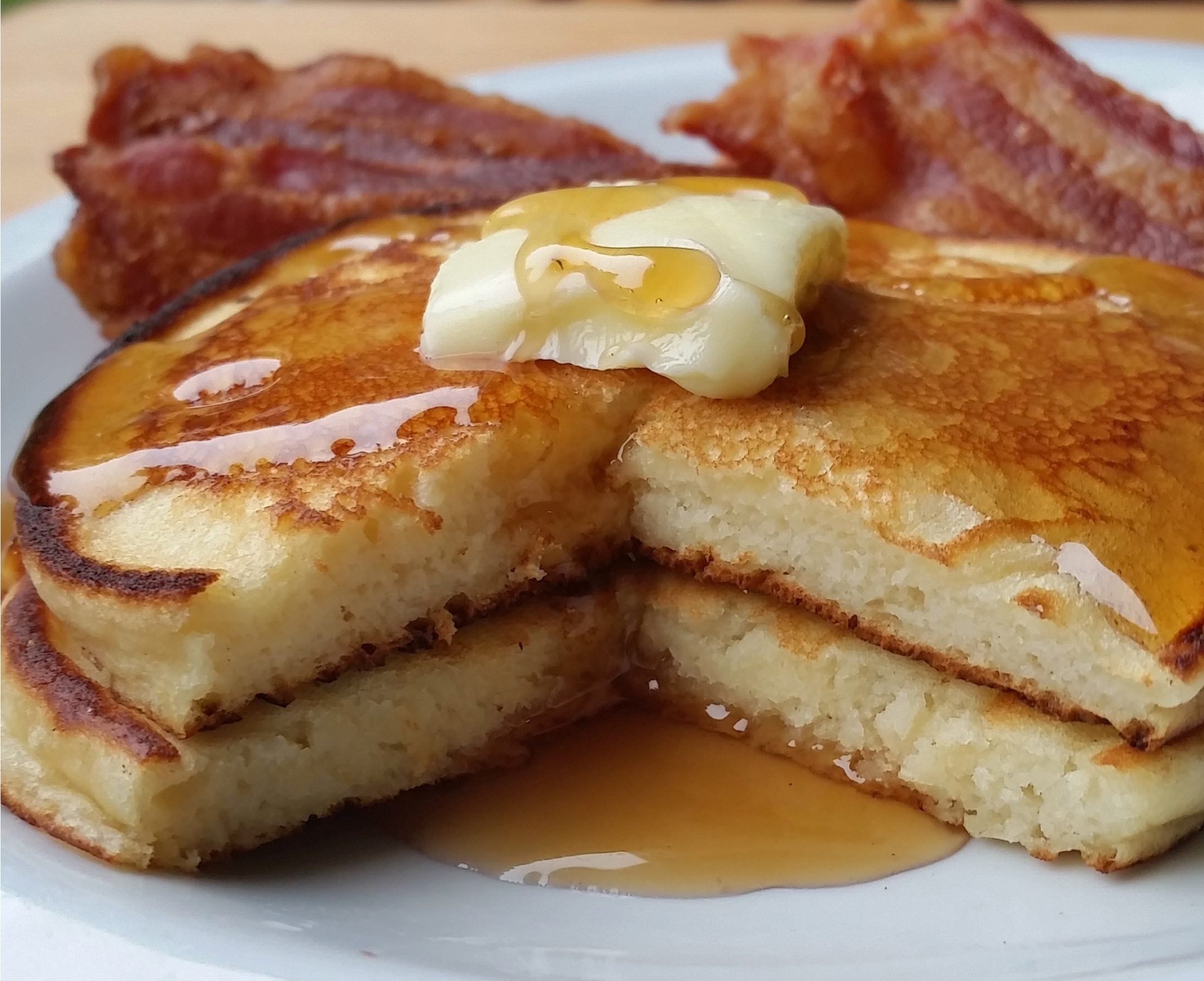 From Scratch Pancakes
 Pancakes from scratch that ll make you swoon a little
