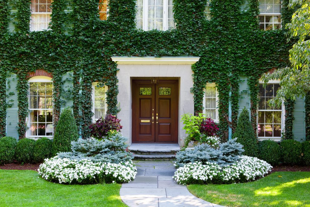 Front Entryway Landscape Ideas
 Front Entry Landscape Ideas Traditional With Painted Brick