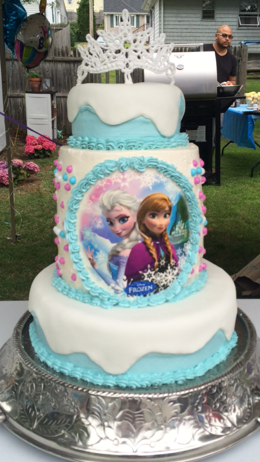 Frozen Birthday Cake Images
 "frozen" Theme Birthday Cake CakeCentral