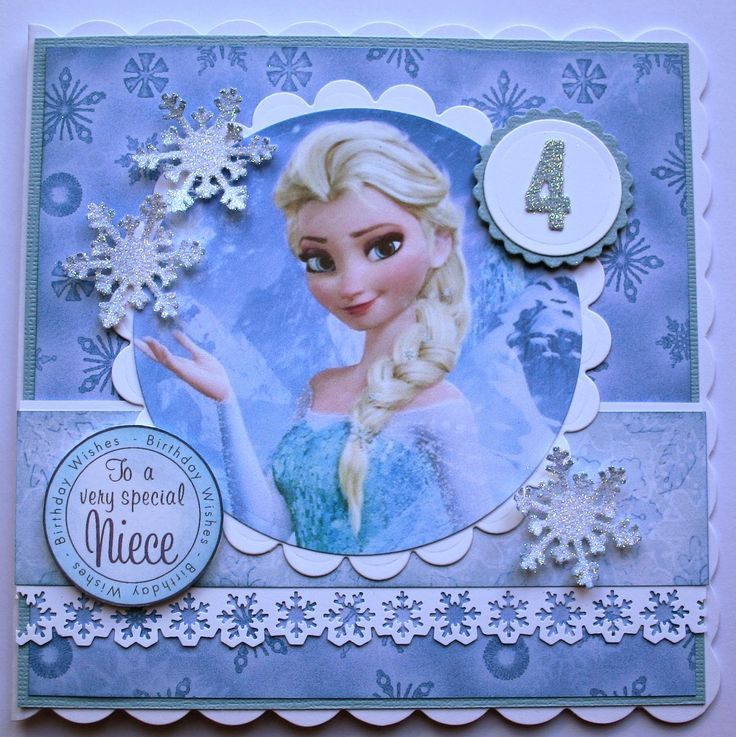 Frozen Birthday Cards
 15 best Frozen cards images on Pinterest