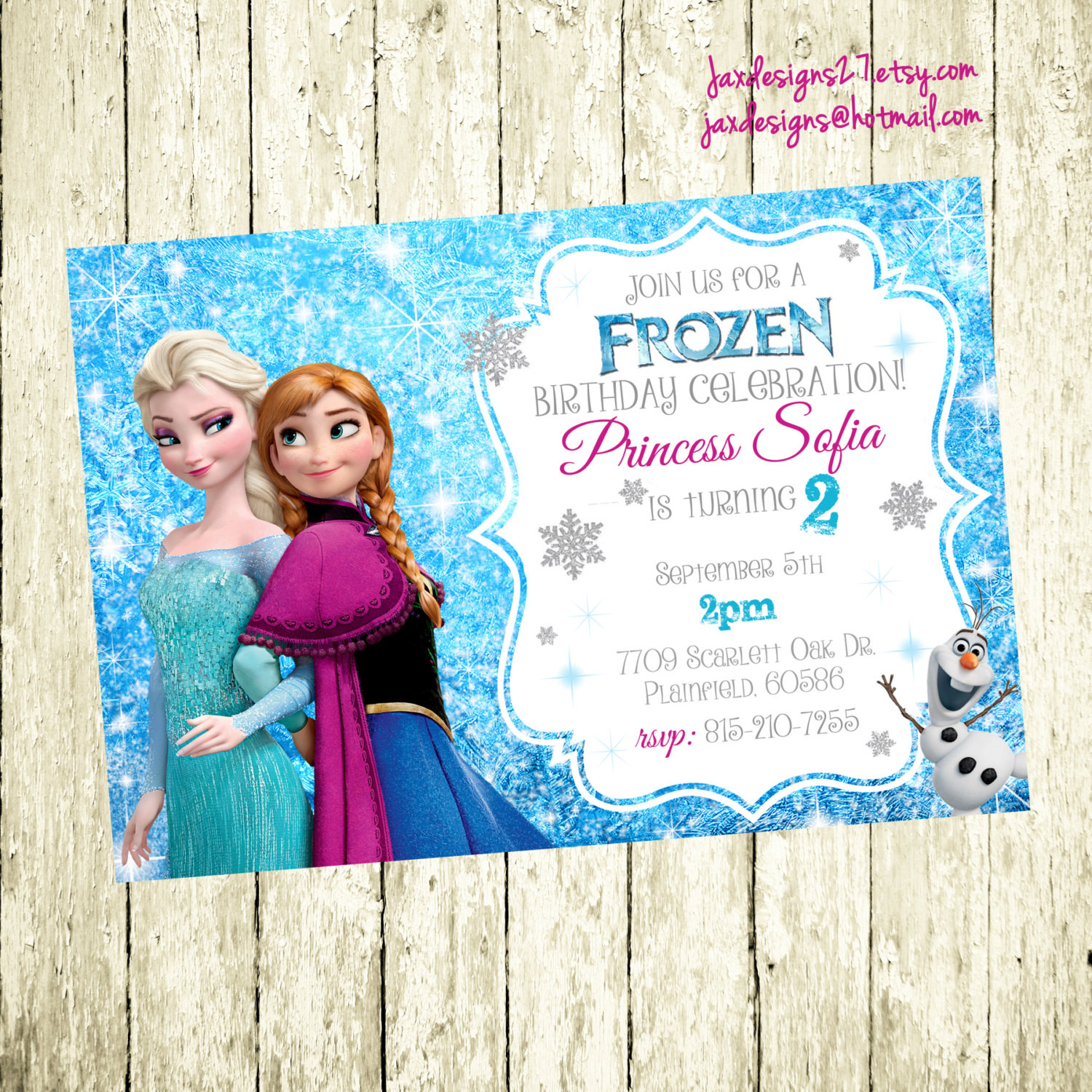 Frozen Birthday Invitations
 Frozen Birthday Invitation Frozen Birthday Party Frozen