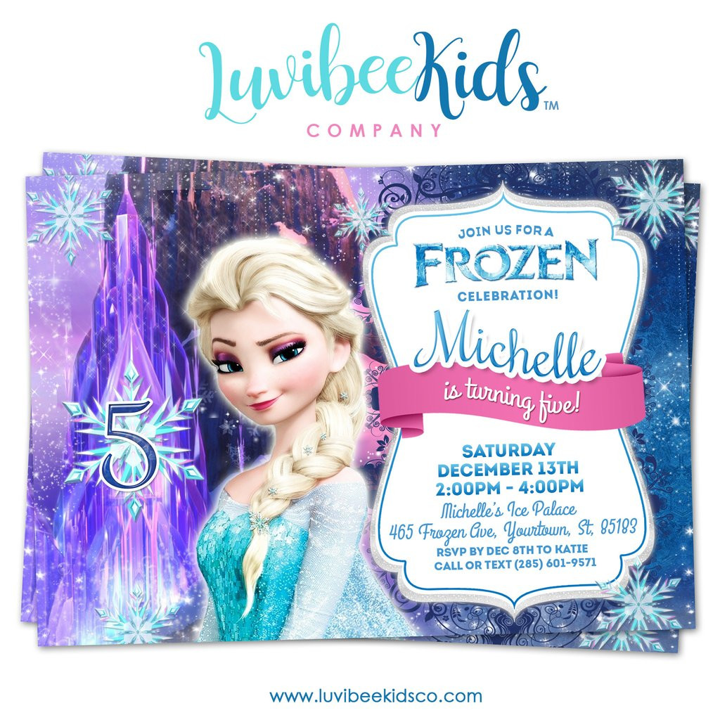 Frozen Birthday Invitations
 Frozen Birthday Invitation