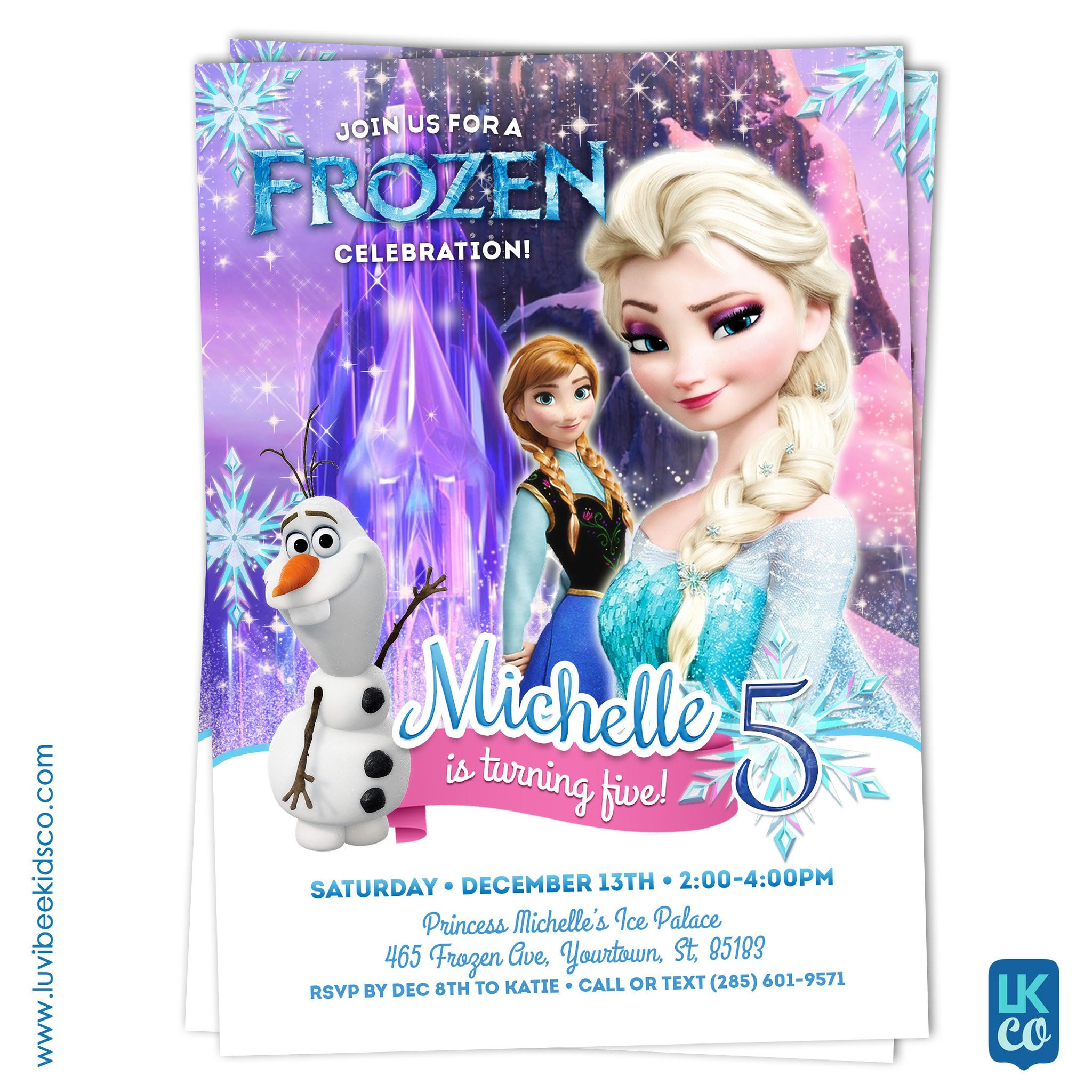 Frozen Birthday Invitations
 Frozen Birthday Invitation Style 02