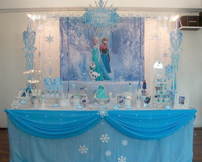 Frozen Birthday Party Decorations
 Kara s Party Ideas Disney s Frozen Themed Birthday Party