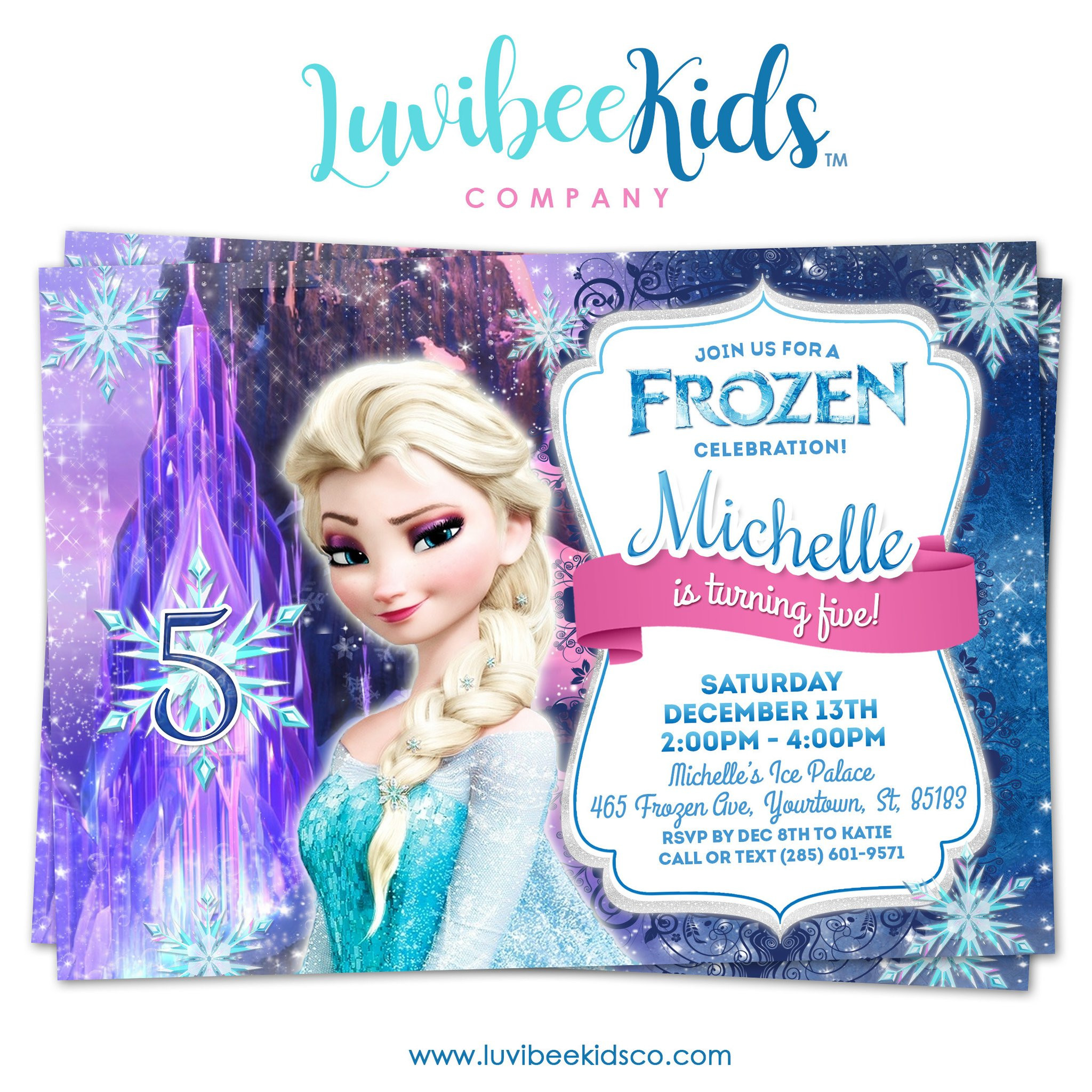 Frozen Birthday Party Invitation
 Frozen Birthday Invitation