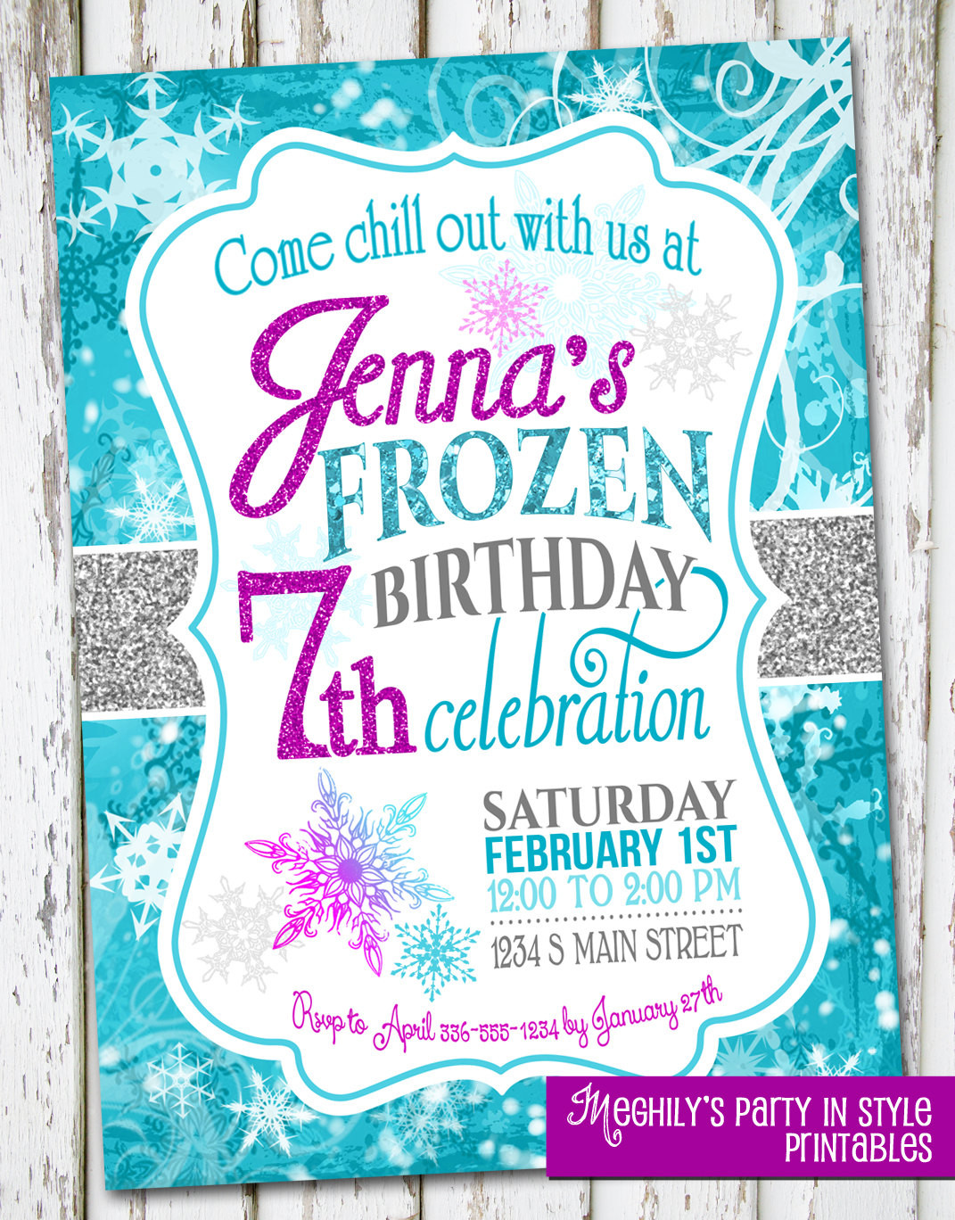 Frozen Birthday Party Invitation
 Frozen Birthday Invite