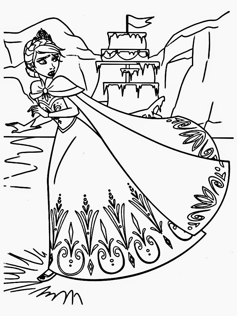 Frozen Coloring Pages For Kids
 Free Printable Frozen Coloring Pages for Kids Best