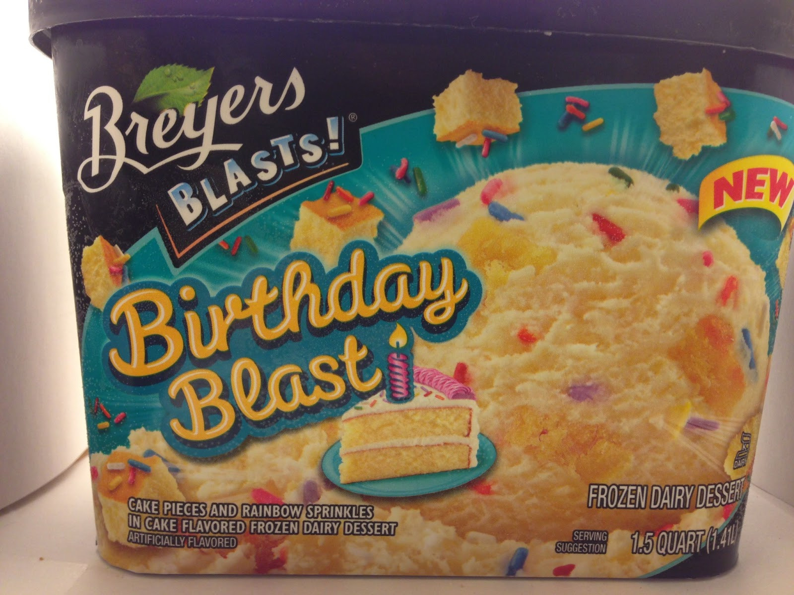 Frozen Dairy Dessert Vs Ice Cream
 Crazy Food Dude Review Breyers Blasts Birthday Blast