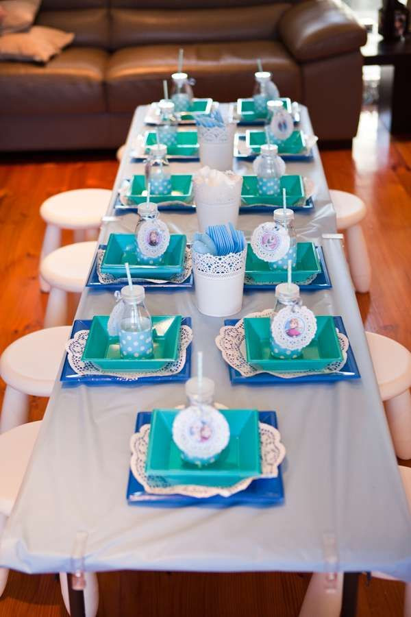 Frozen Tea Party Food Ideas
 Frozen Birthday Party table See more party planning ideas