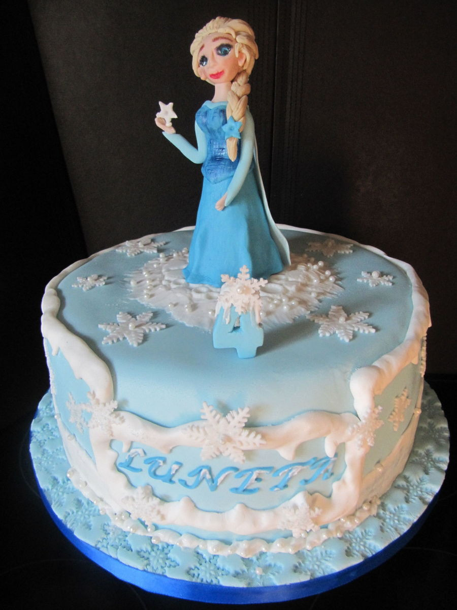 Frozen Themed Birthday Cake
 Elsa Frozen Themed Birthday Cake CakeCentral
