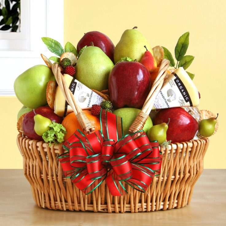 Fruit Basket Gift Ideas
 110 best GOURMET t Baskets images on Pinterest