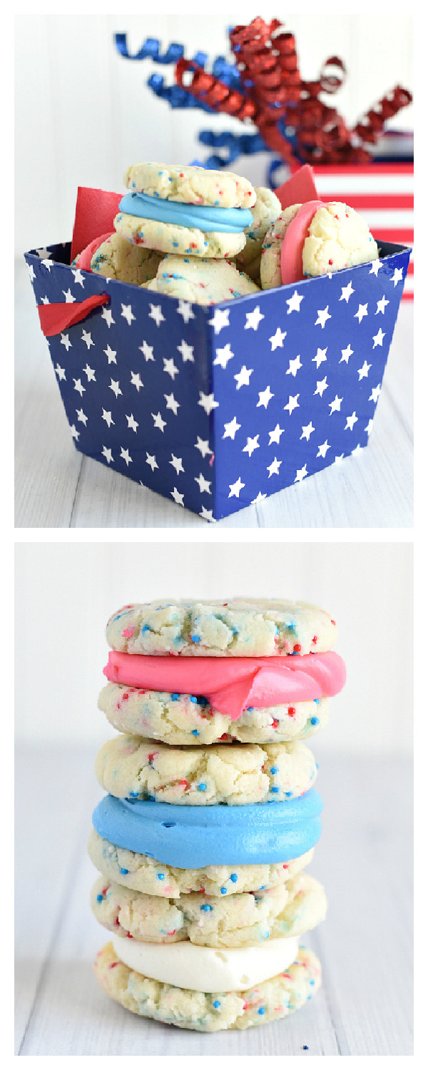 Fun 4Th Of July Desserts
 4th of July Dessert Patriotic Whoopie Pies – Fun Squared