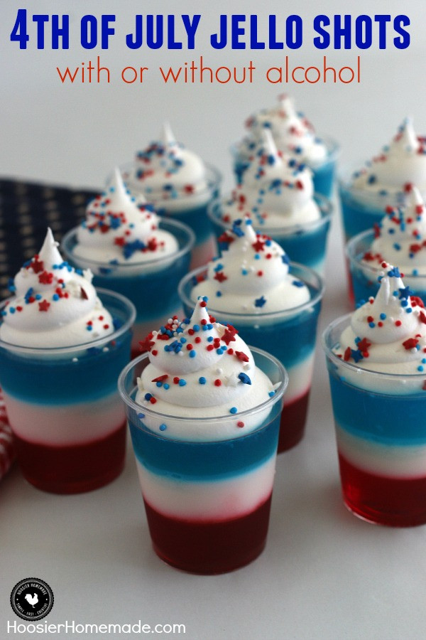 Fun 4Th Of July Desserts
 4th of July Jello Shots Hoosier Homemade