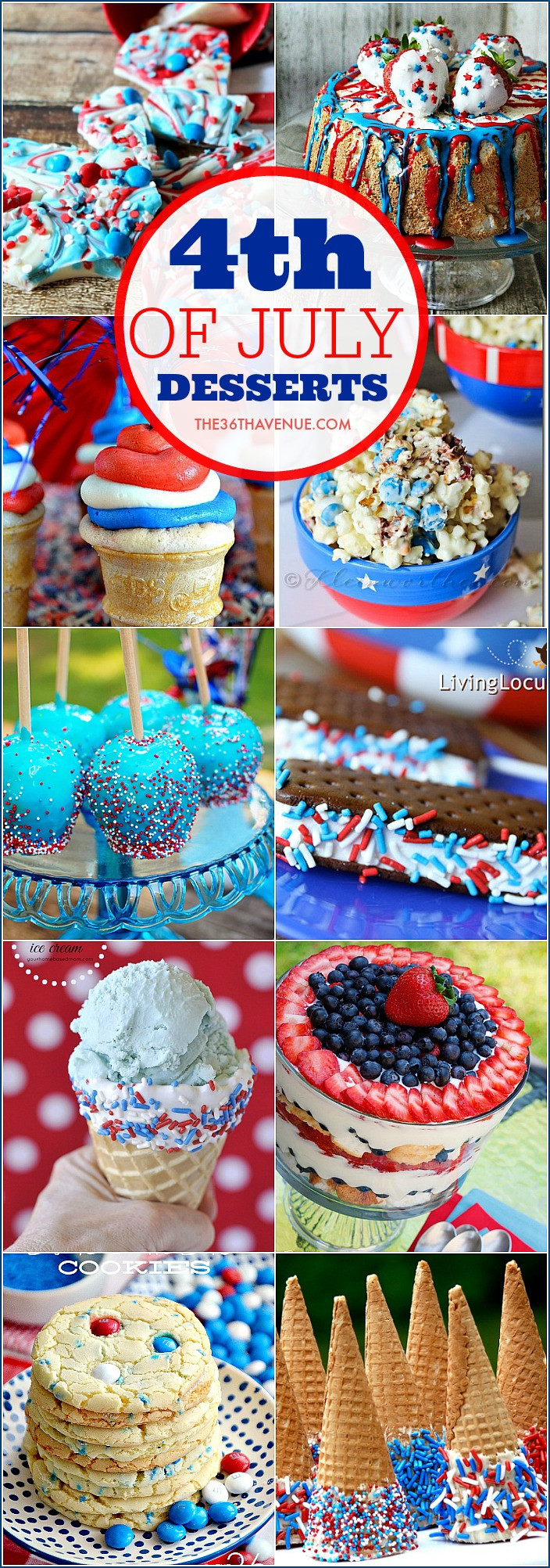 Fun 4Th Of July Desserts
 Fourth of July Desserts Patriotic Recipes The 36th AVENUE