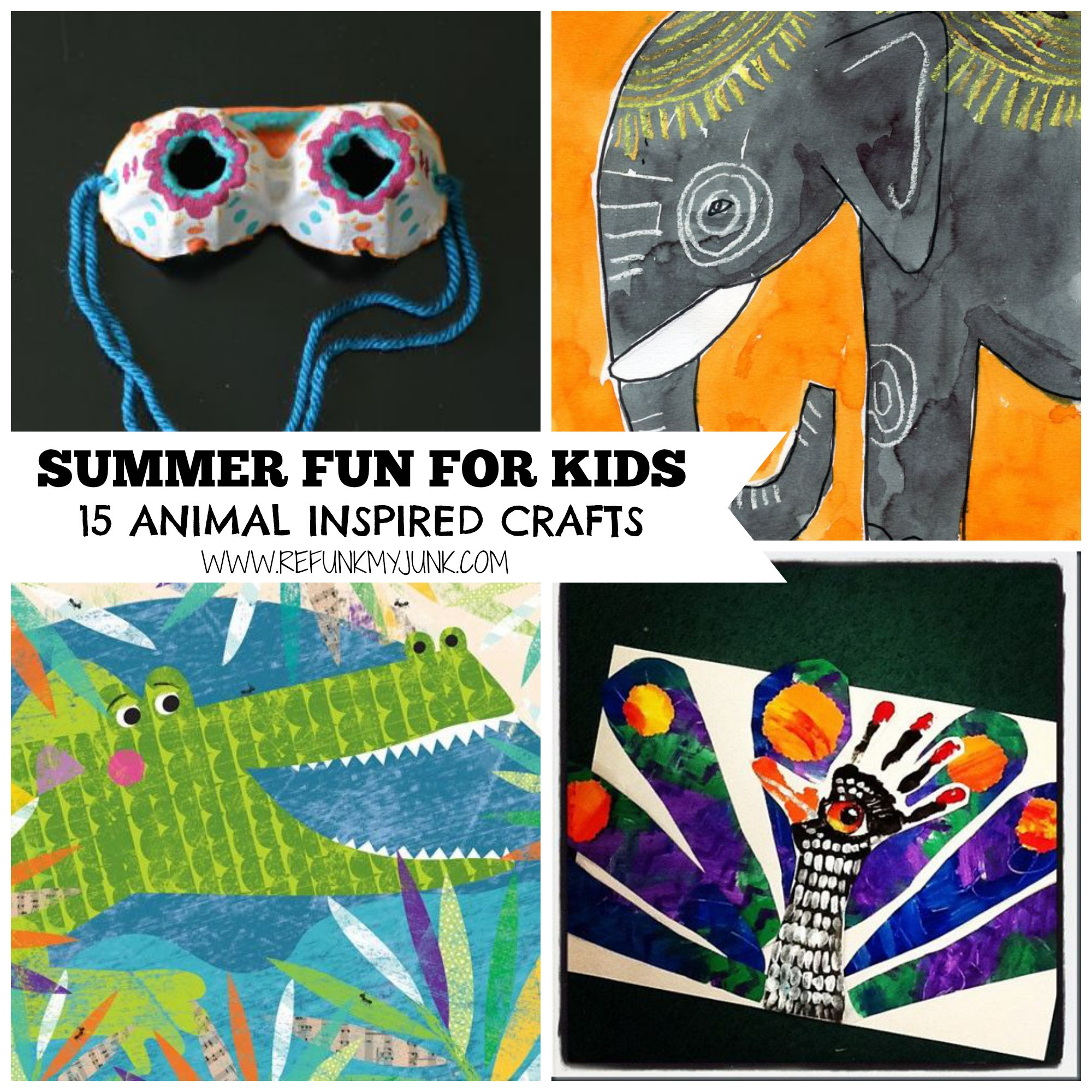 Fun Art For Kids
 Cool Art Projects Summer Time Fun for Kids Refunk My Junk