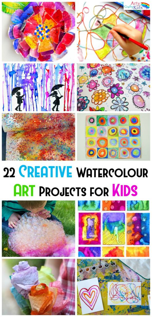 Fun Art For Kids
 Creative Watercolor Art Projects for Kids Arty Crafty Kids